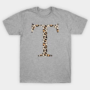 Tau Cheetah Letter T-Shirt